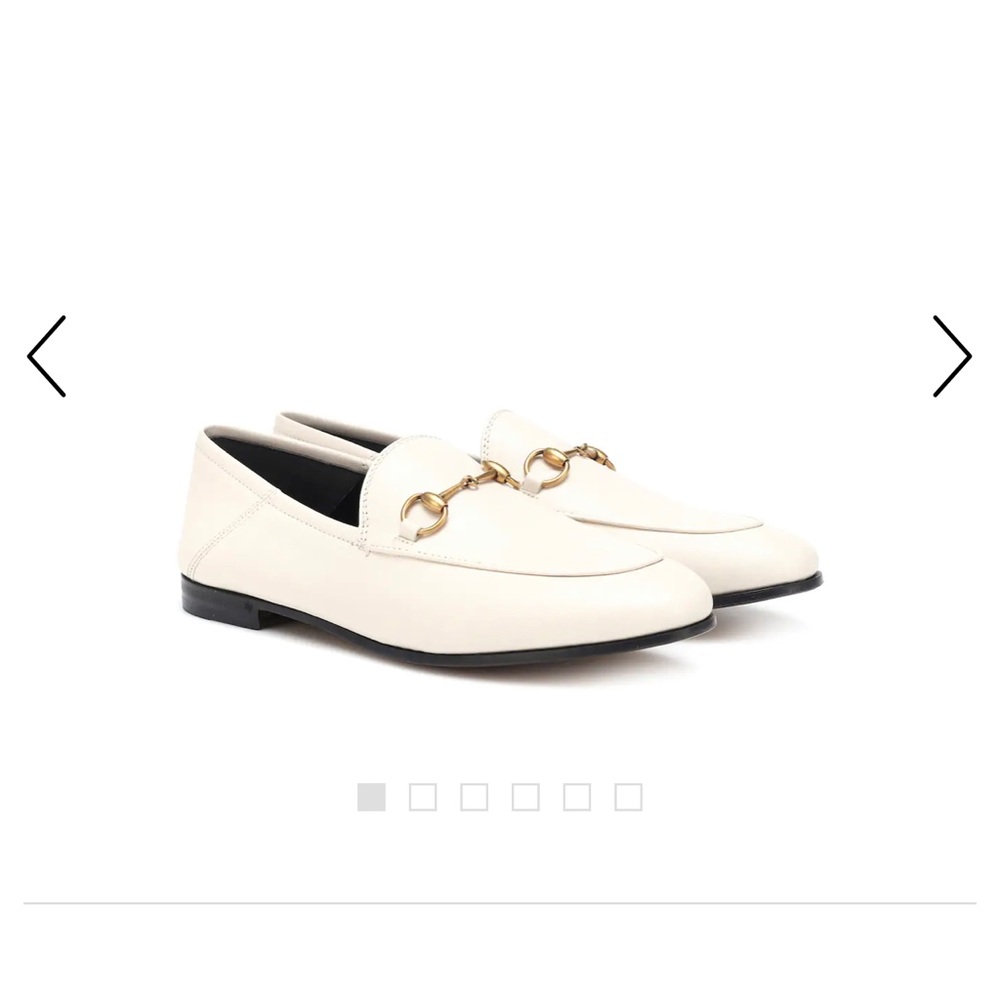 Gucci leather loafers in white | never worn.